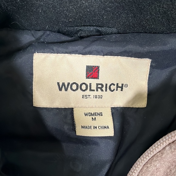 Woolrich Women’s Quilted Hazelnut Heather Wool Zippered Jacket | Medium - Picture 9 of 13